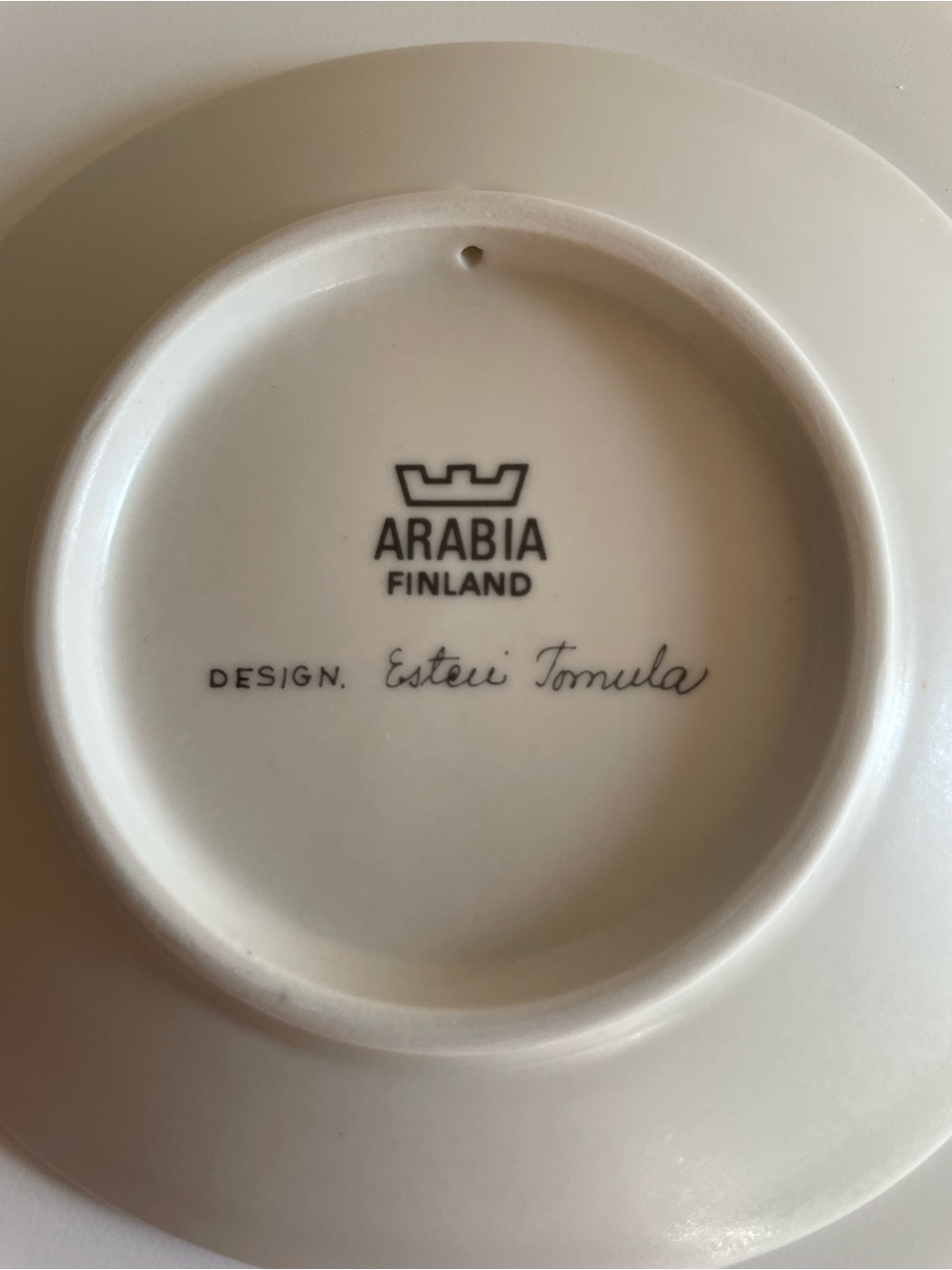 Arabia Finland Blue Campanula Floral Trinket Dish - Picture 6 of 8